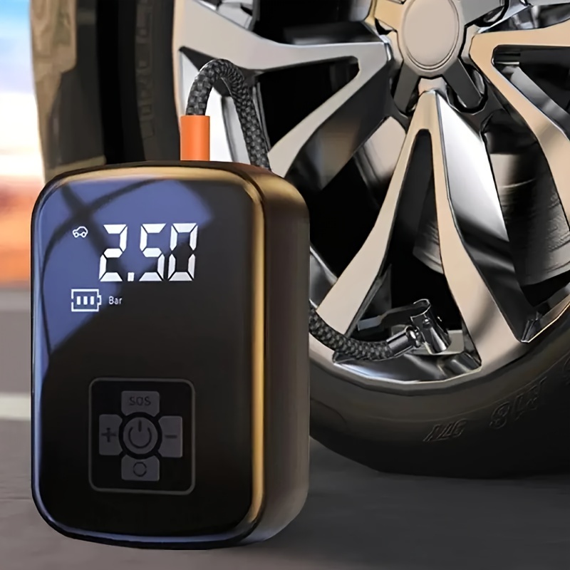 Battery Powered Portable Air Compressor For Cars And Bicycles