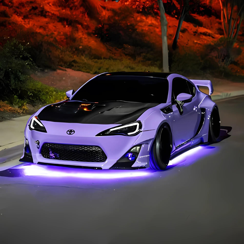 Under Glow Kit LED Color Chasing Kit-Wireless Car Play Tech