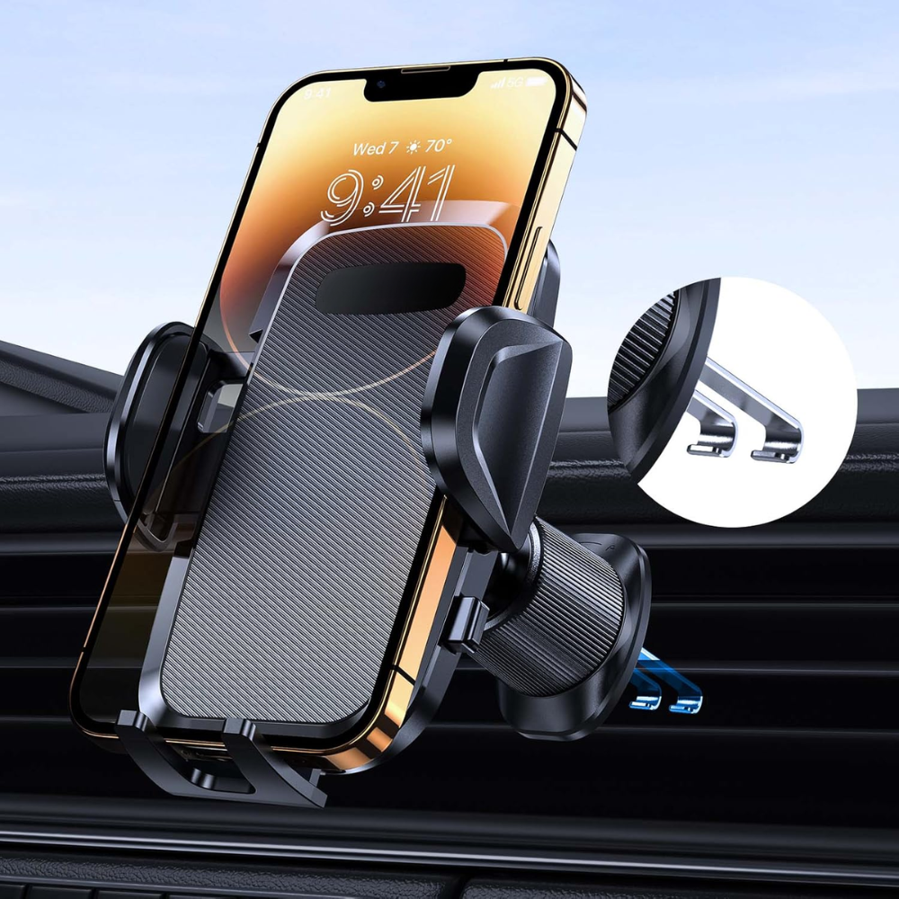 3 in 1 Car Dashboard Phone Mount Flexible Windshield Vent-Wireless Car Play Tech
