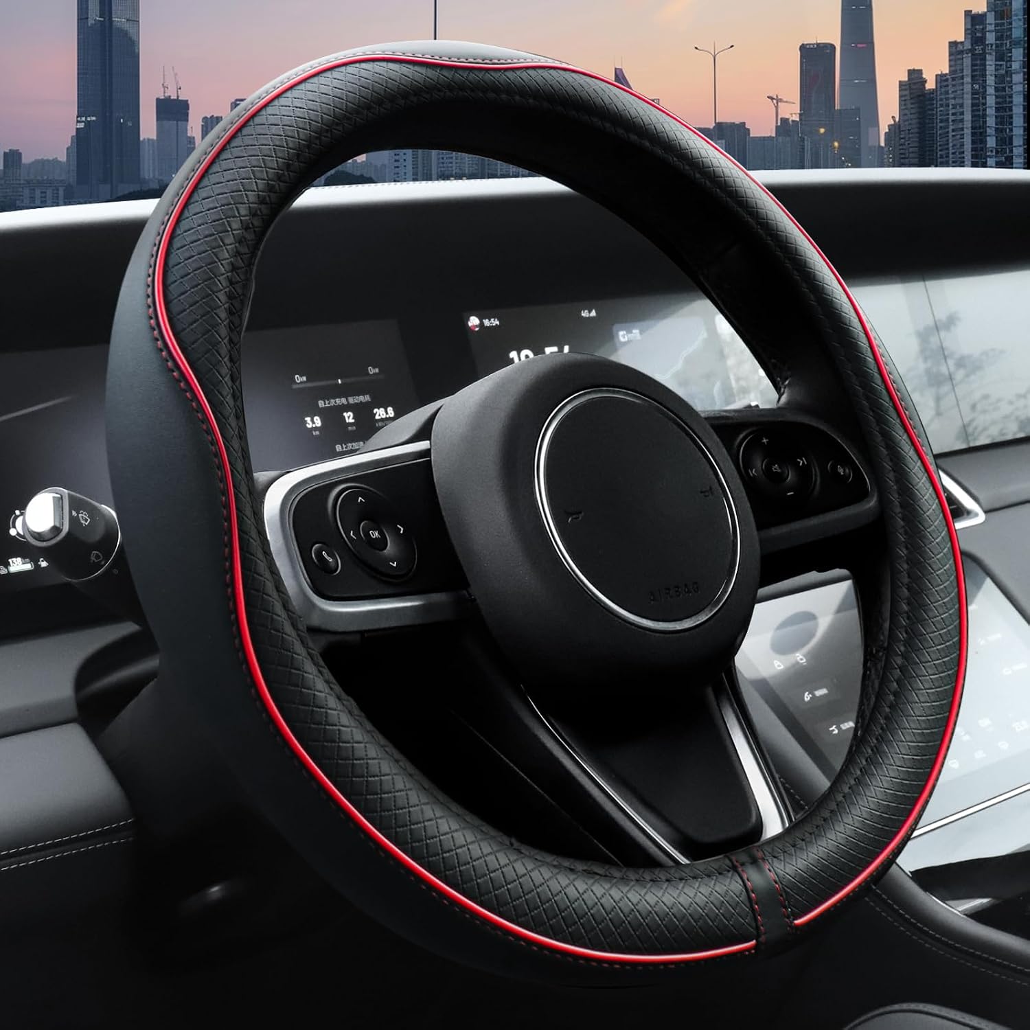 Car Steering Wheel Cover With Anti Slip Lining
