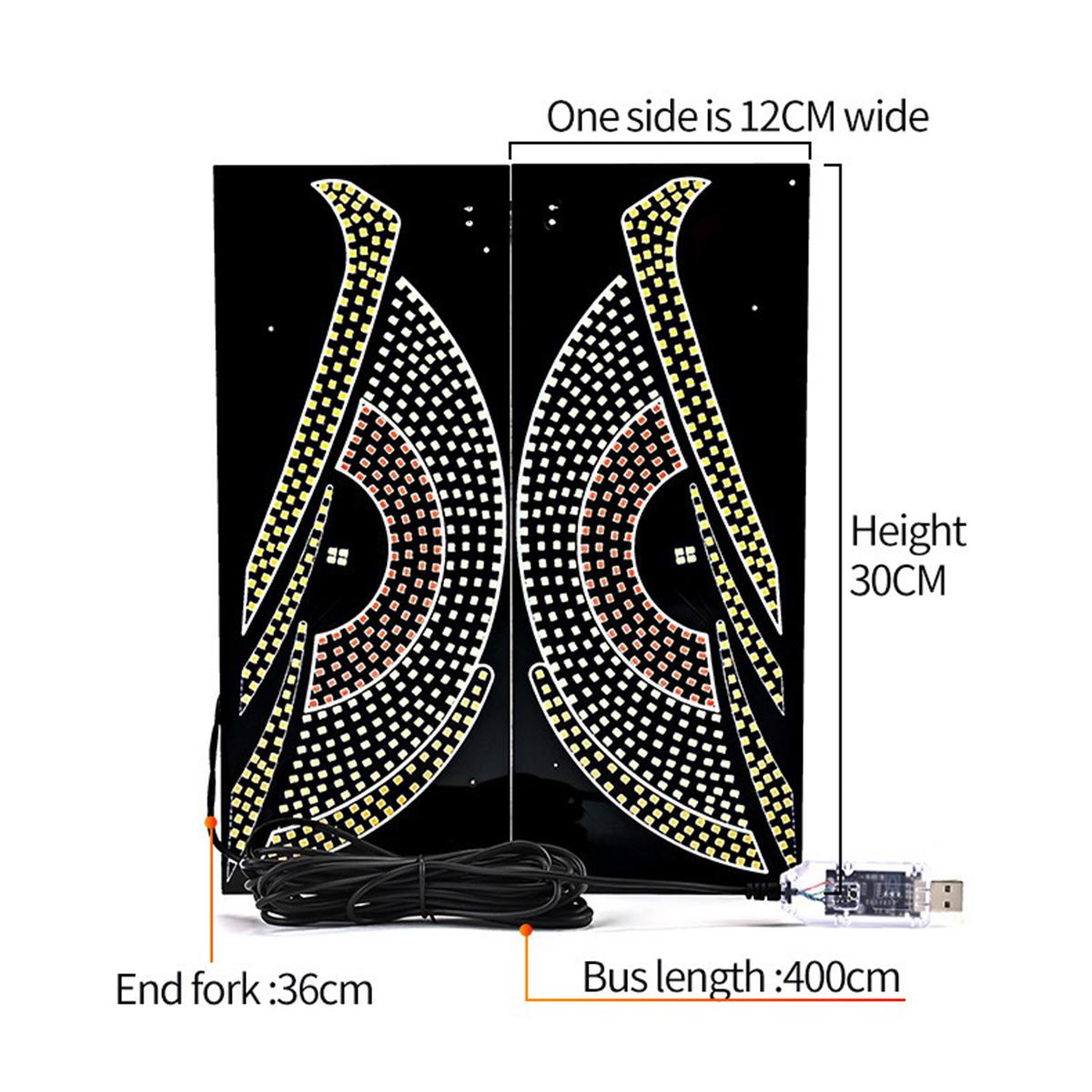 evil Eyes LED Light for Car Windshield &ndash; USB Plug & Play Demon Eye Signal Light with 11 Modes, Adjustable Brightness, Perfect for SUVs, Trucks, Pickups & RVs (Easy Install, No Wiring)