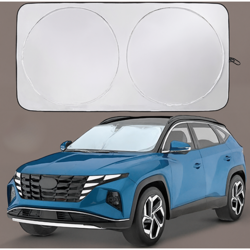 Universal Windshield Sunshade Blocks 99% Heat and Keeps Interior Cool for Cars SUVs and Trucks