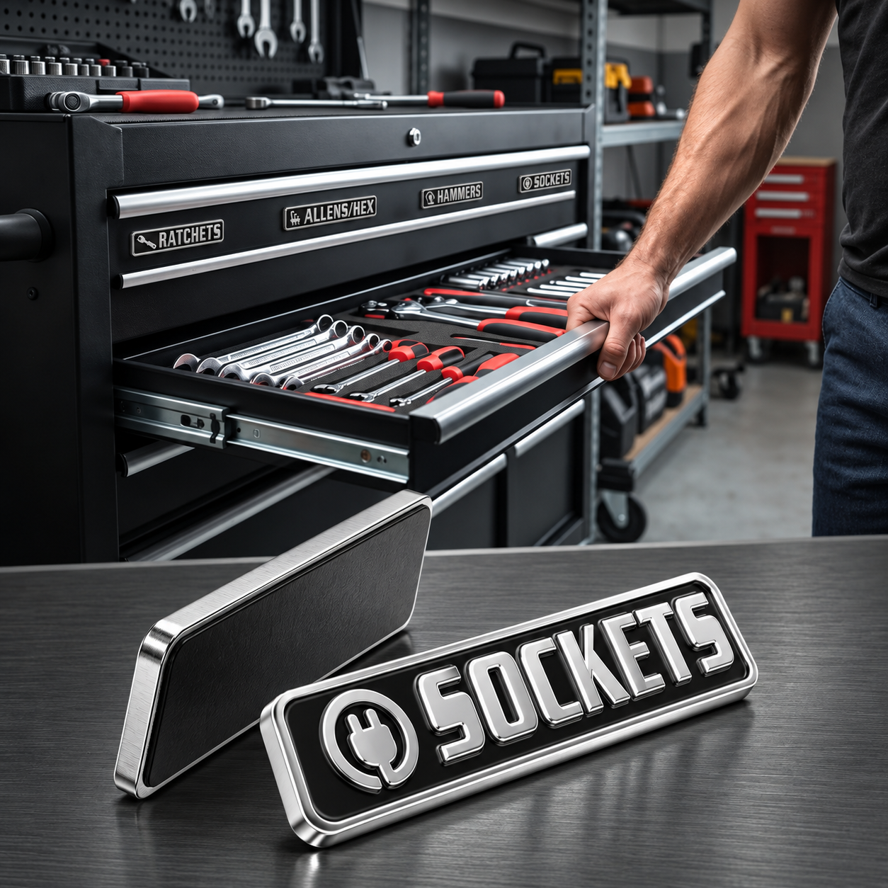 Casual Reusable Magnetic Toolbox Labels For Organization