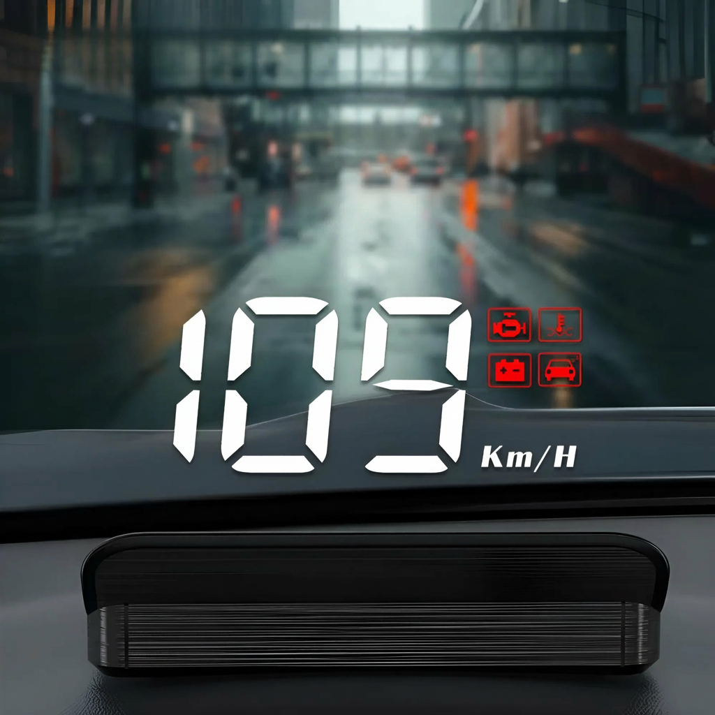 Car HUD Digital Speed Display OBD2 Speedometer Windshield Projector