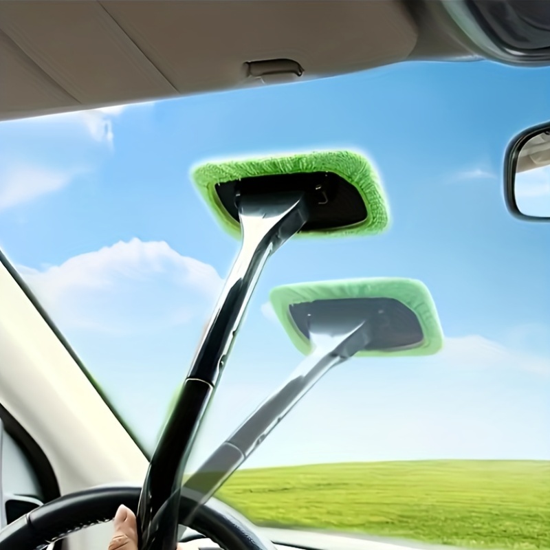 Car Glass Cleaning Tool Dual Brush For Windshield Care