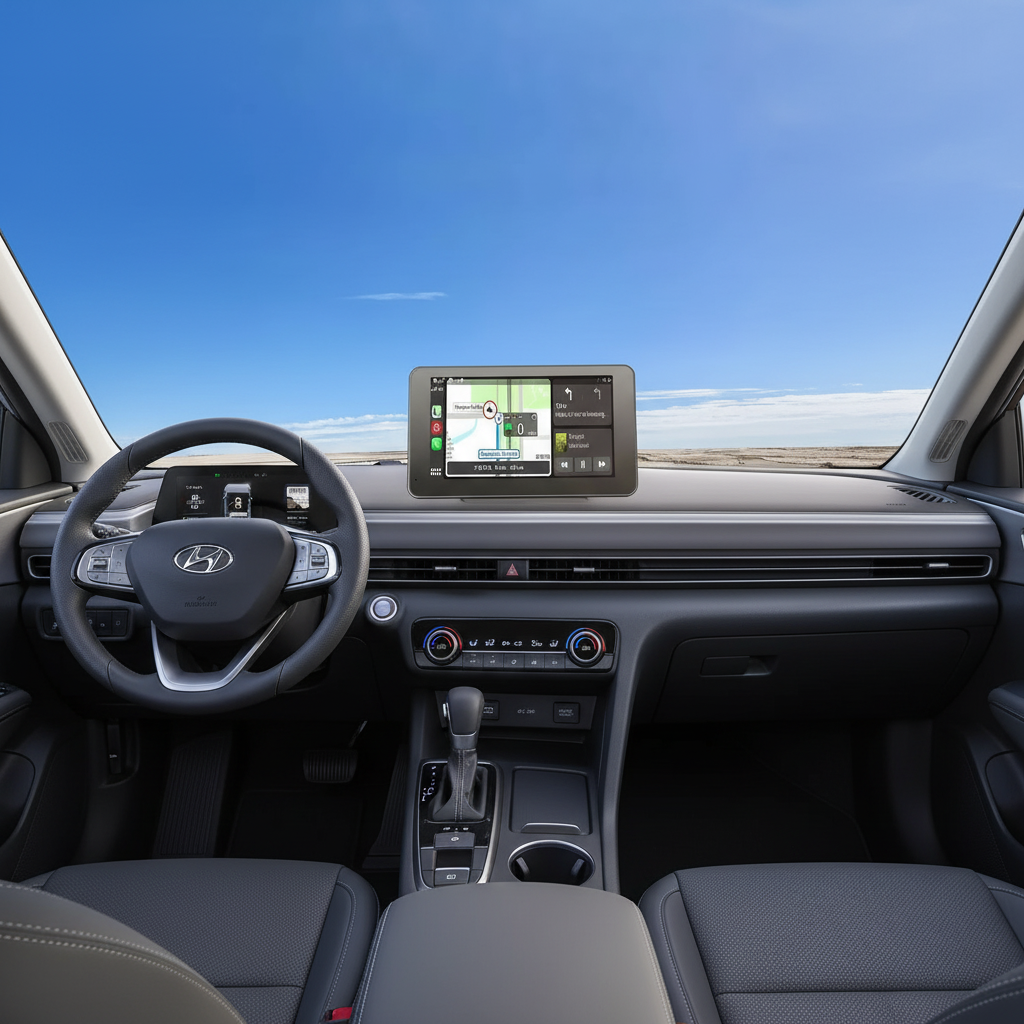 Portable Wireless CarPlay Display Screen With Backup Camera Support