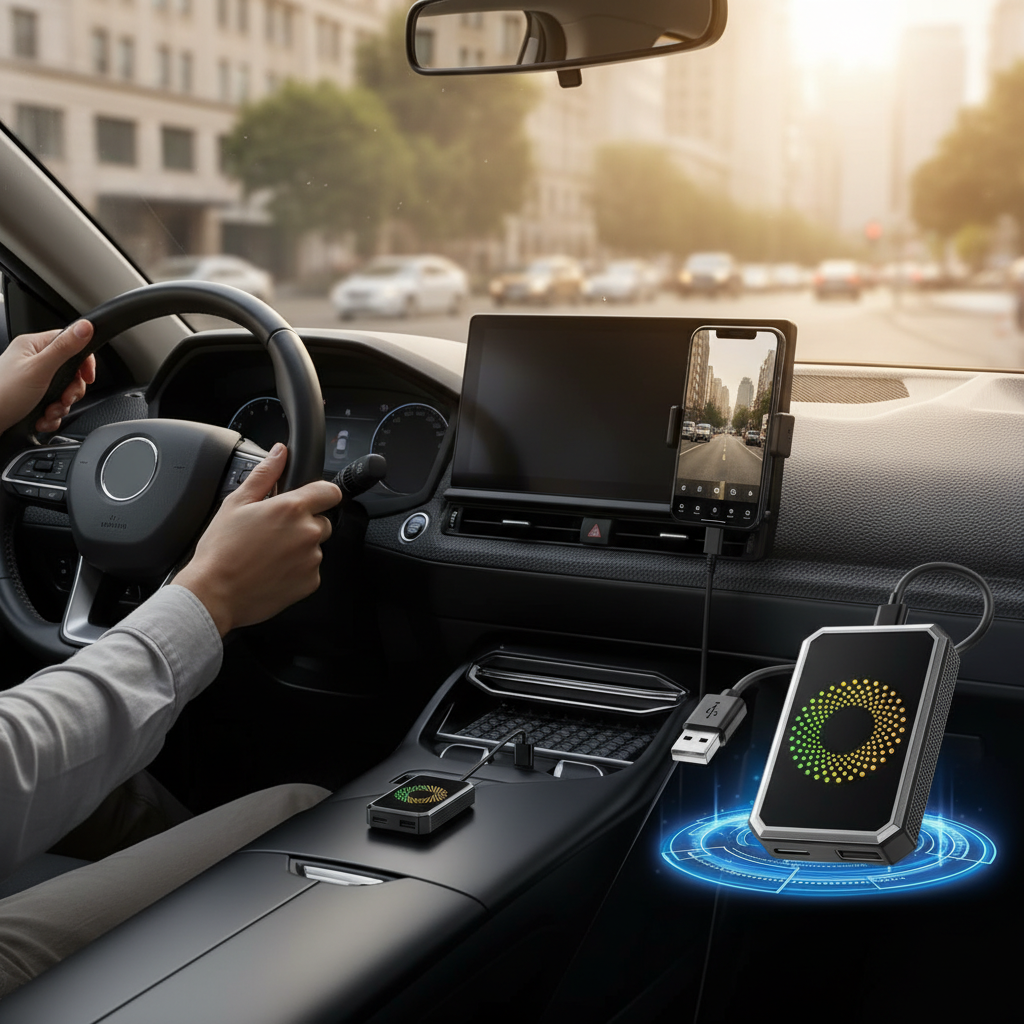 Wireless Carplay Adapter With Built In Apps