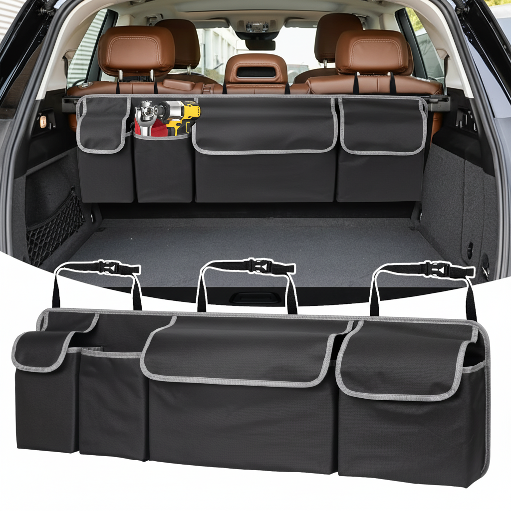 Multi Pocket Oxford Cloth Trunk Organizer