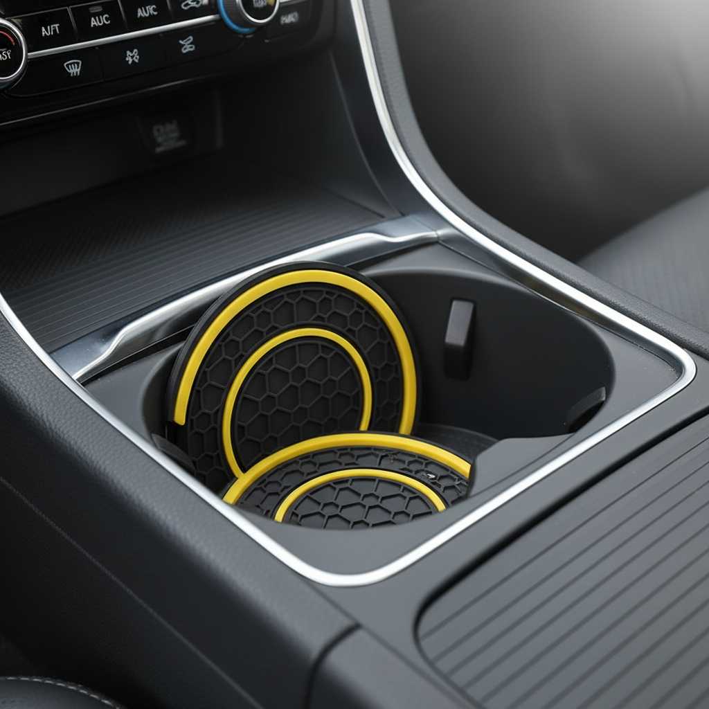 Non Slip PVC Car Cup Coaster
