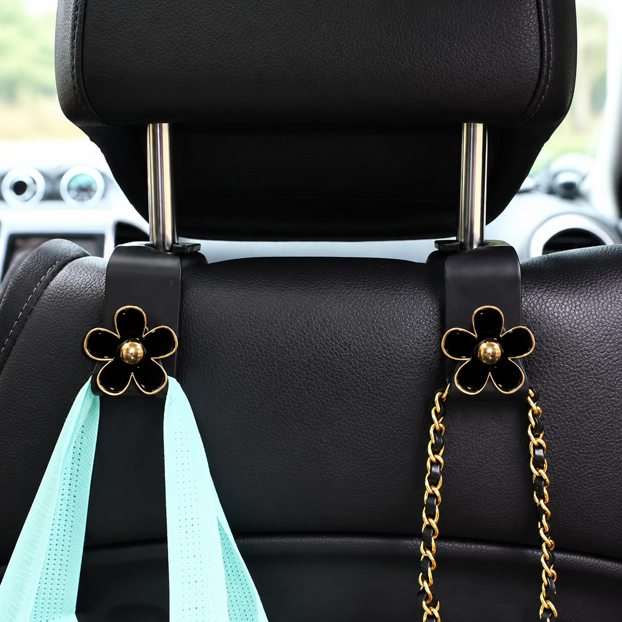 2 Piece Car Flower Seat Back Hooks