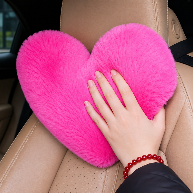 Cordate Shape Headrest Car Seat Pillow For Women