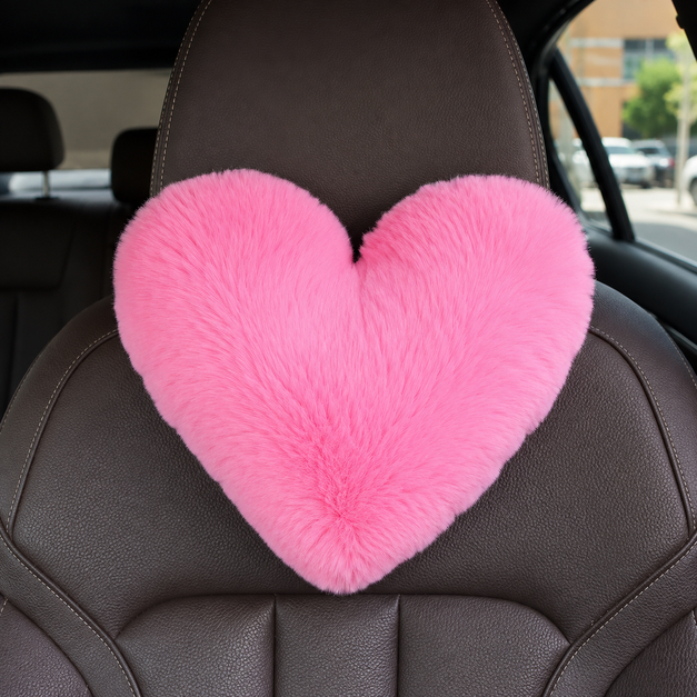 Cordate Shape Headrest Car Seat Pillow For Women