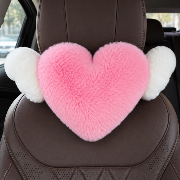 Cordate Shape Headrest Car Seat Pillow For Women