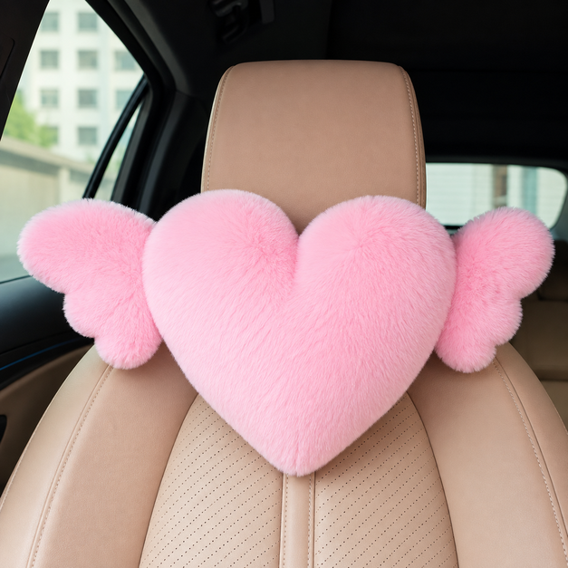 Cordate Shape Headrest Car Seat Pillow For Women
