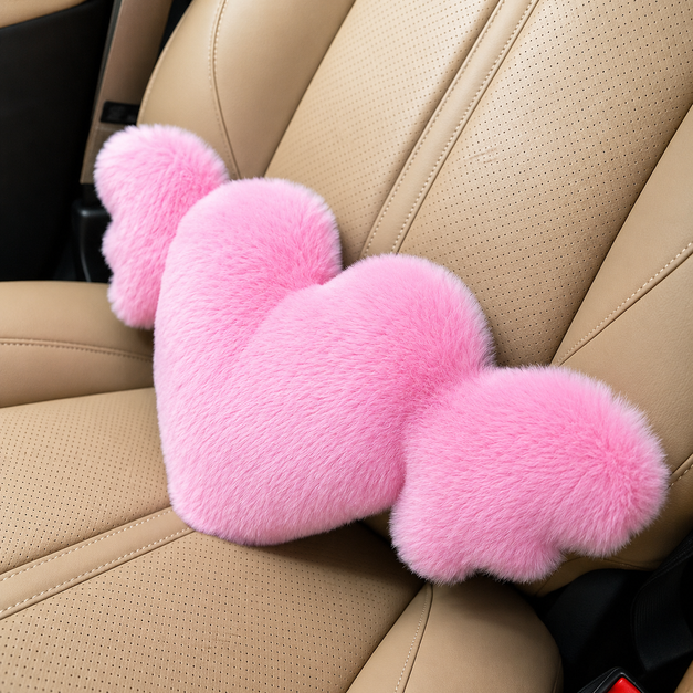 Cordate Shape Headrest Car Seat Pillow For Women