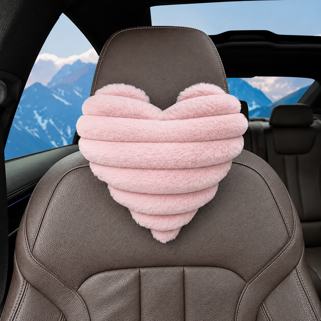 Cordate Shape Headrest Car Seat Pillow For Women