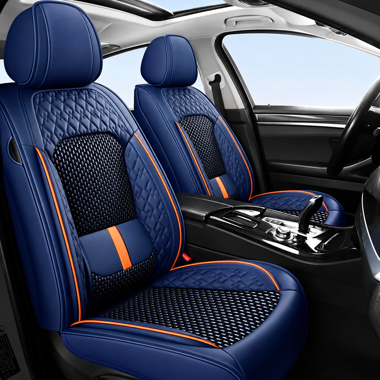 Full Car Seat Cover Kit With Complete Mat Set