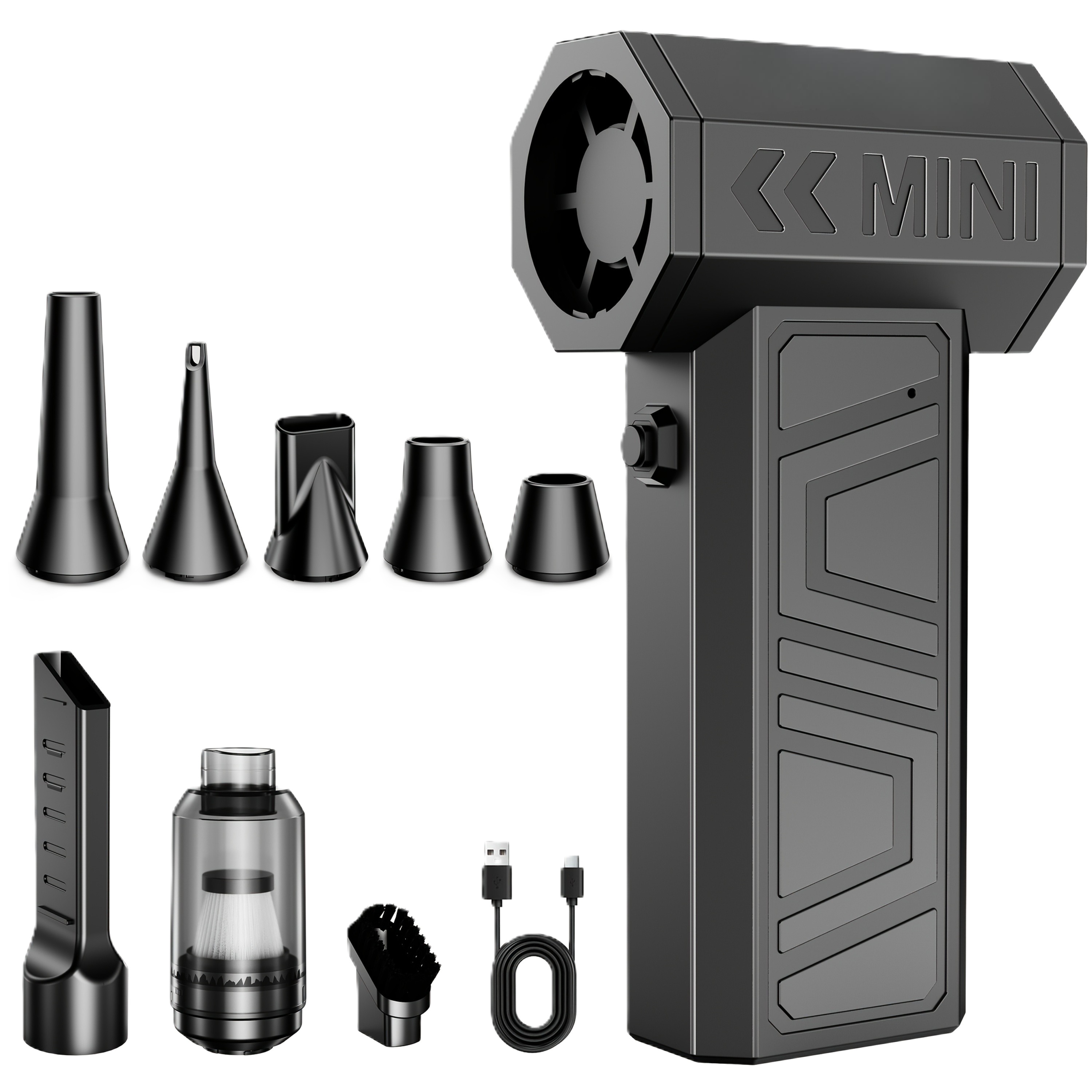 Cordless Turbo Blower 130000 RPM USB Rechargeable Dust Cleaner