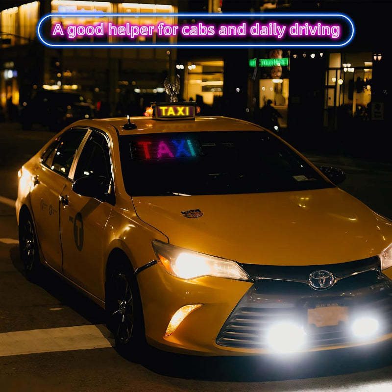 Flexible Scrolling LED Car Sign With App Control And Custom Text-Wireless Car Play Tech