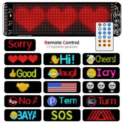 Flexible Scrolling LED Car Sign With App Control And Custom Text-Wireless Car Play Tech