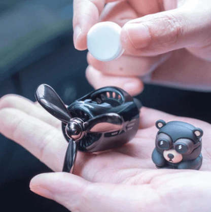 Pilot Retro Airplane Turbo Air Freshener-Wireless Car Play Tech