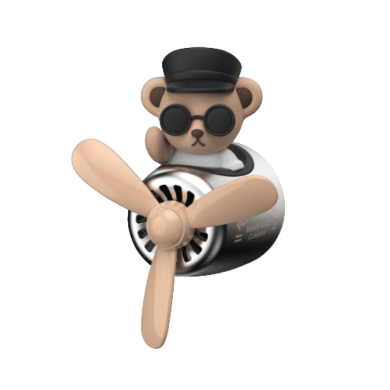 Pilot Retro Airplane Turbo Air Freshener-Wireless Car Play Tech