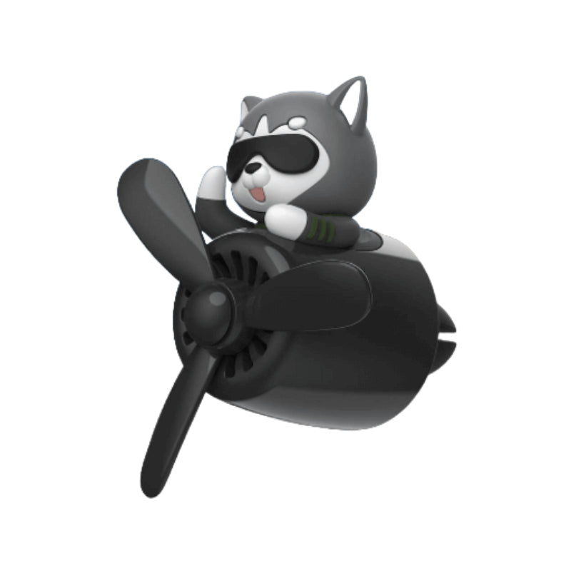 Pilot Retro Airplane Turbo Air Freshener-Wireless Car Play Tech