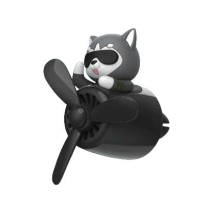 Pilot Retro Airplane Turbo Air Freshener-Wireless Car Play Tech