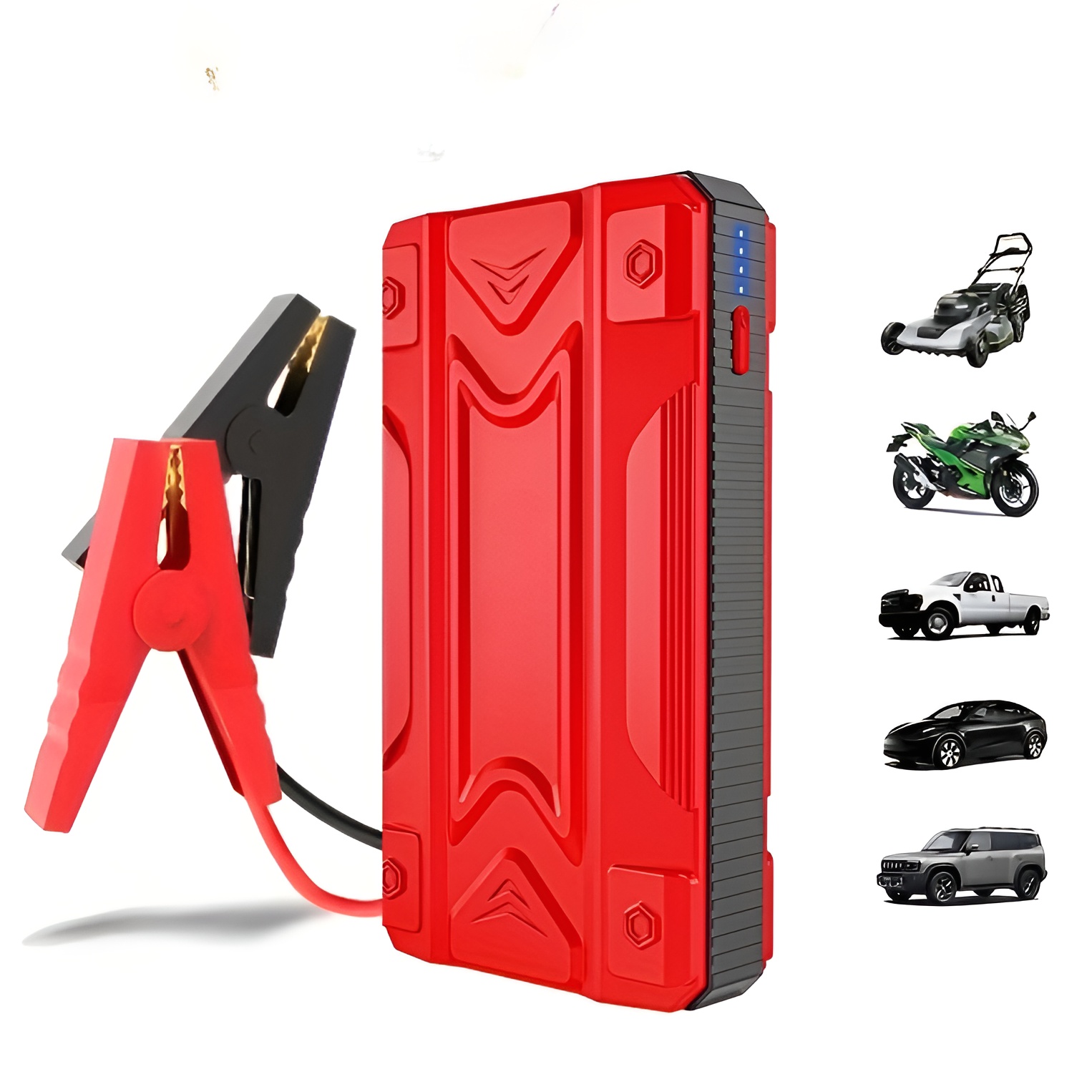 Portable 12V Car Jump Starter Power Bank With USB Charging