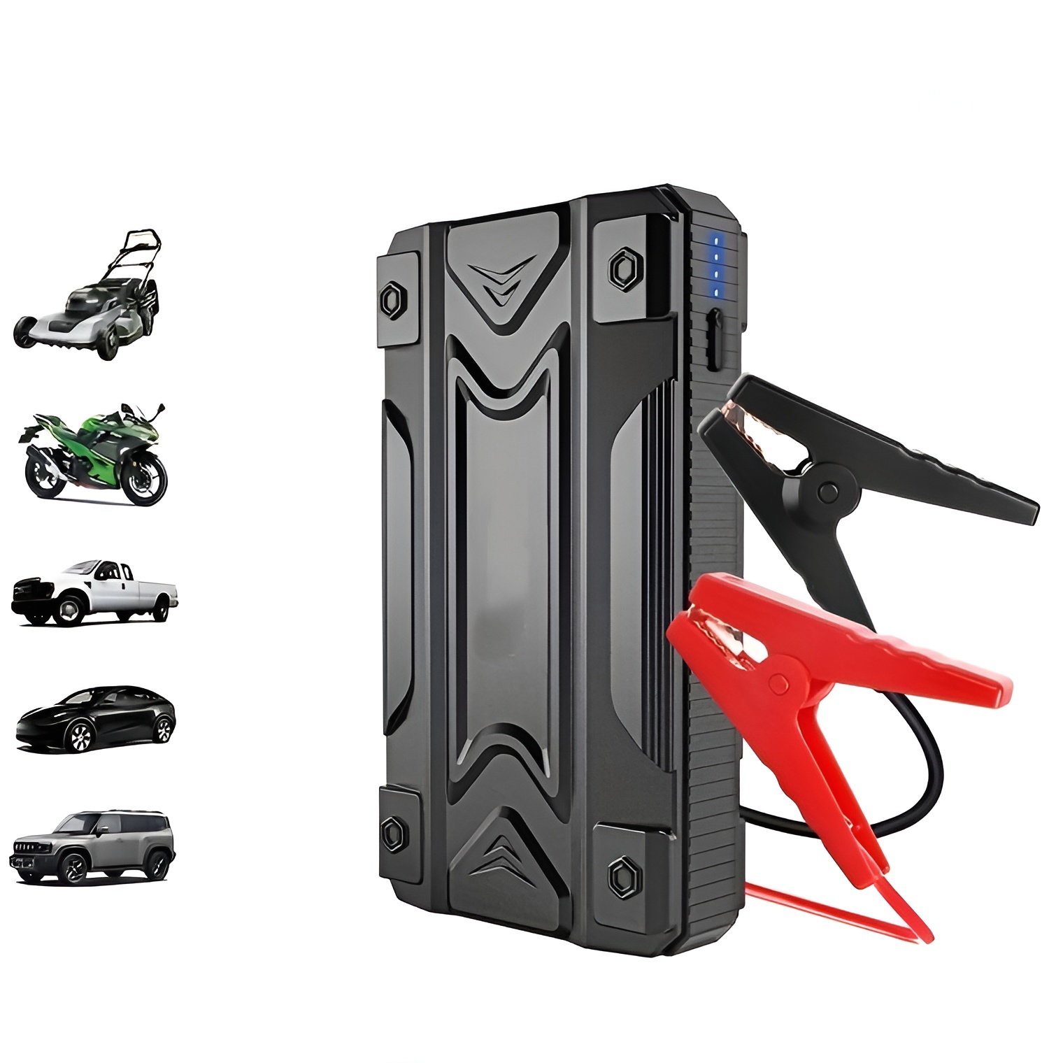 Portable 12V Car Jump Starter Power Bank With USB Charging