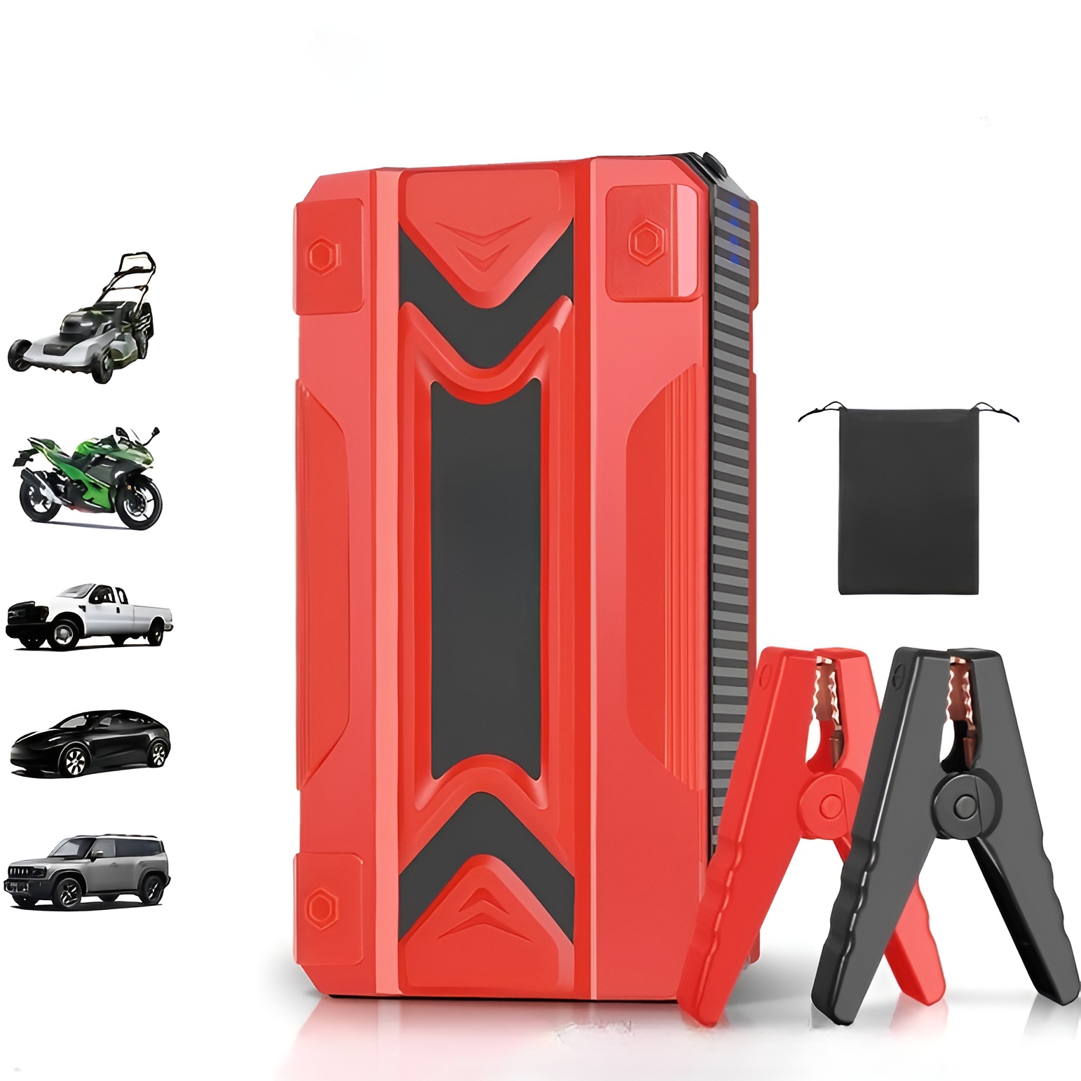 Portable 12V Car Jump Starter Power Bank With USB Charging