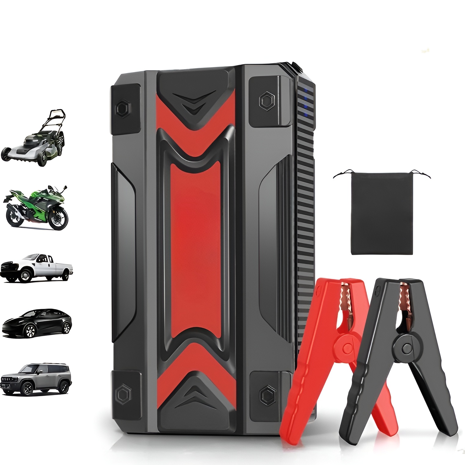 Portable 12V Car Jump Starter Power Bank With USB Charging