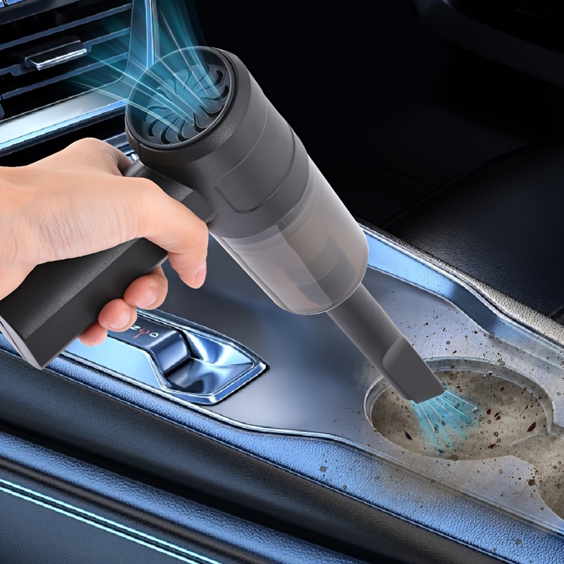 Portable Car Interior Vacuum Cleaner With Dual Vacuum Blower