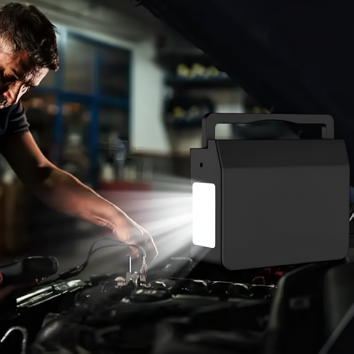 Portable Car Jump Starter With Air Compressor