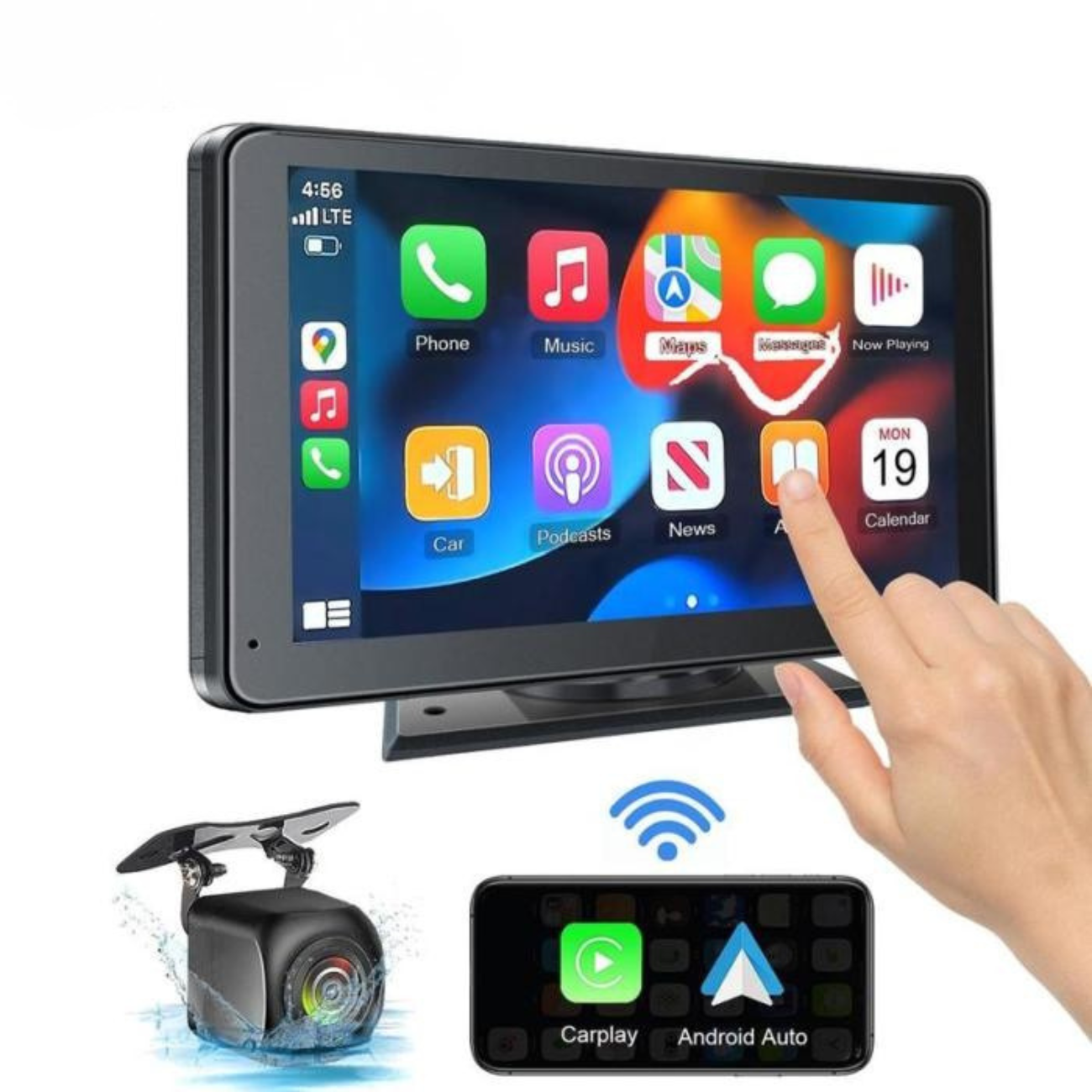 Portable Wireless CarPlay Screen Car Adapter