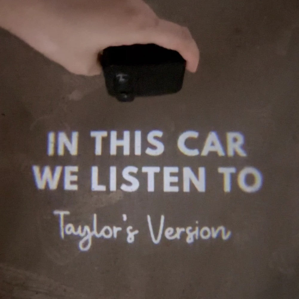 Swifties Vibe Car Door Projector Light-Wireless Car Play Tech