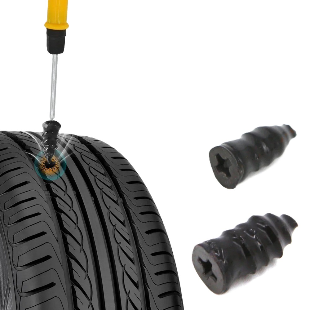 Tubeless Tire Repair Kit Set For Cars Bikes Quick Puncture Fix Tools