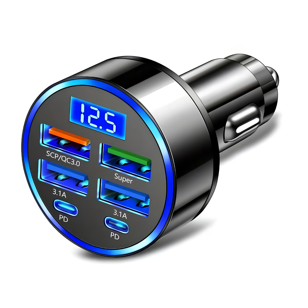 Multi Port USB Car Charger Adapter 