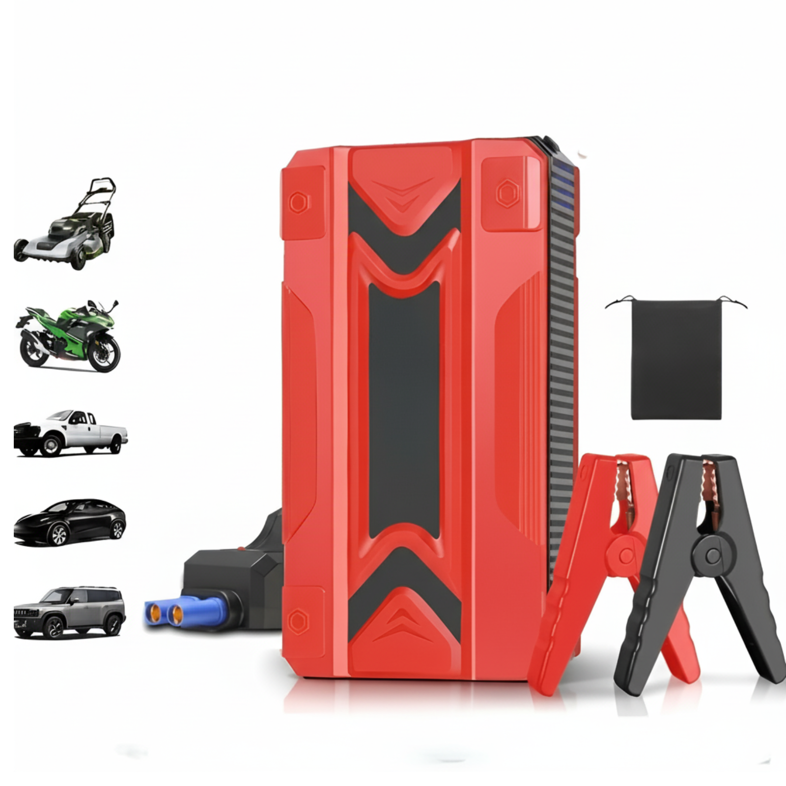 Portable 12V Car Jump Starter Power Bank With USB Charging