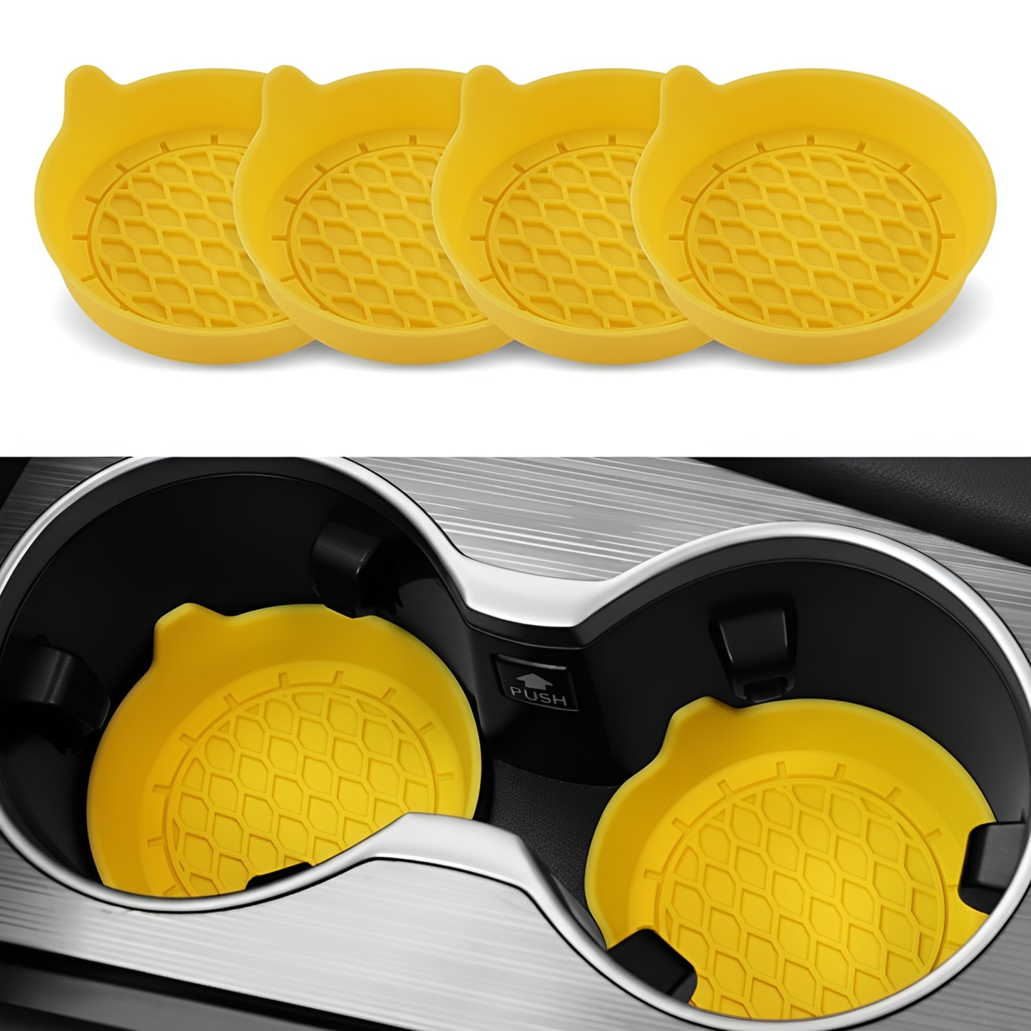 Pack of 4 Car Cup Holder Coaster