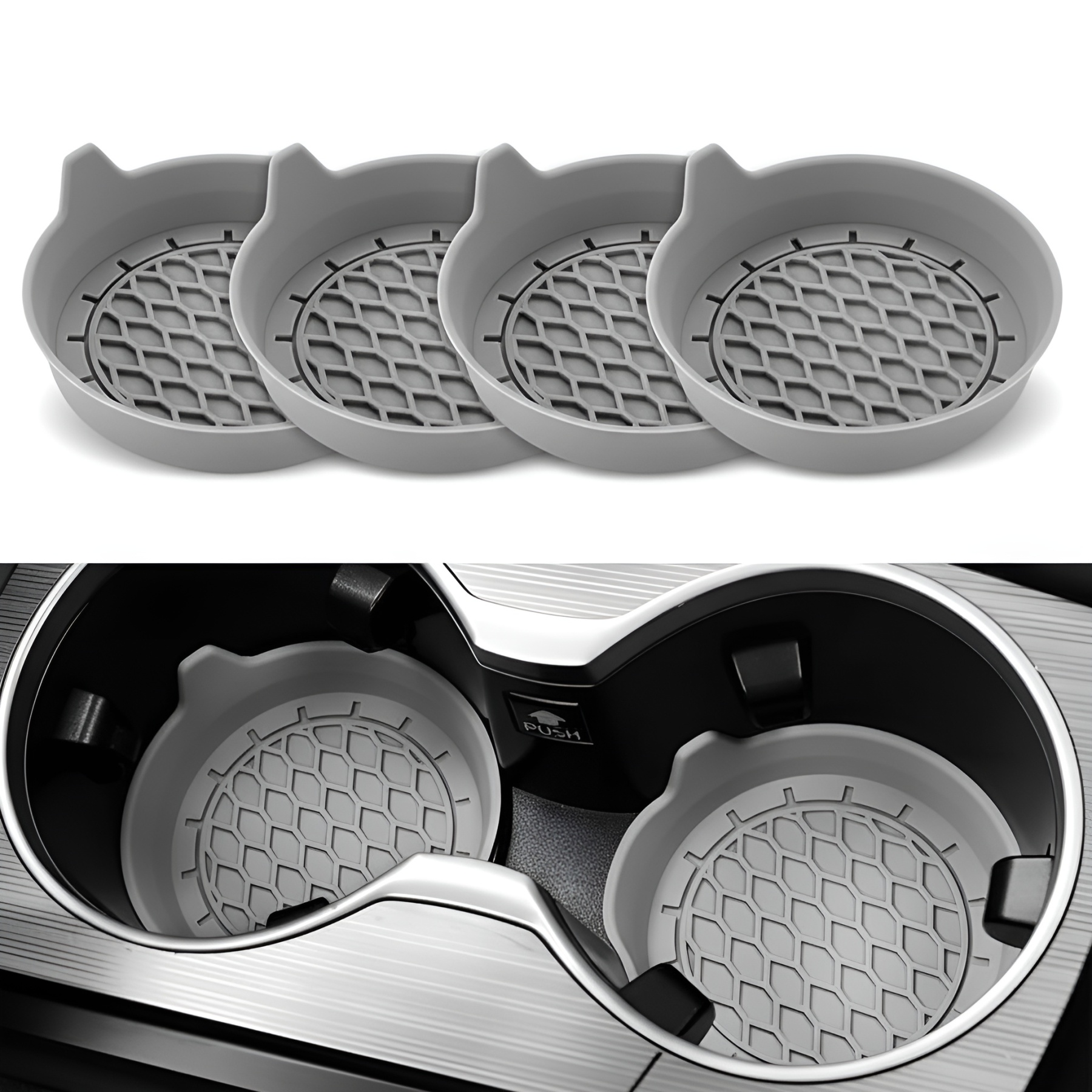 Pack of 4 Car Cup Holder Coaster