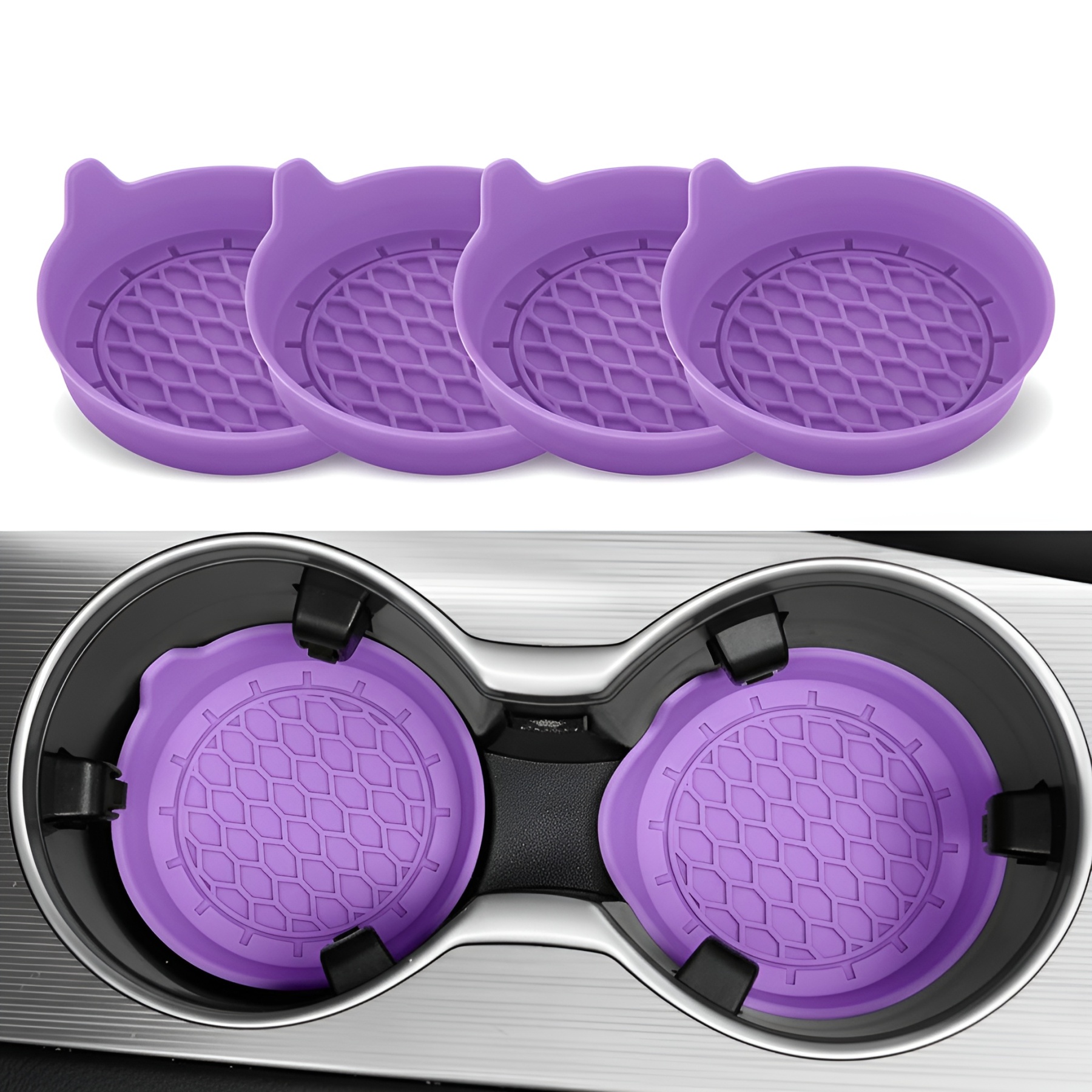 Pack of 4 Car Cup Holder Coaster