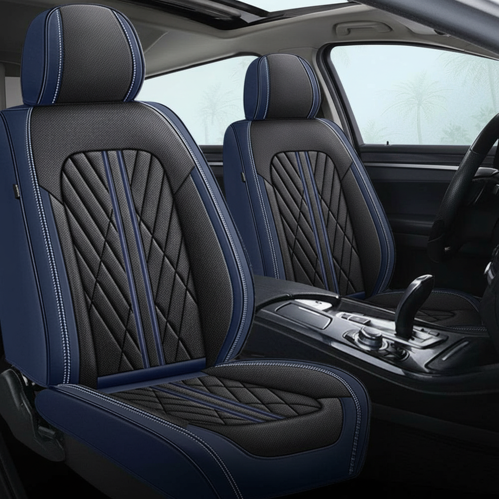 Ultra Car Seat Covers With Leather Design And Airbag Compatibility For Cars