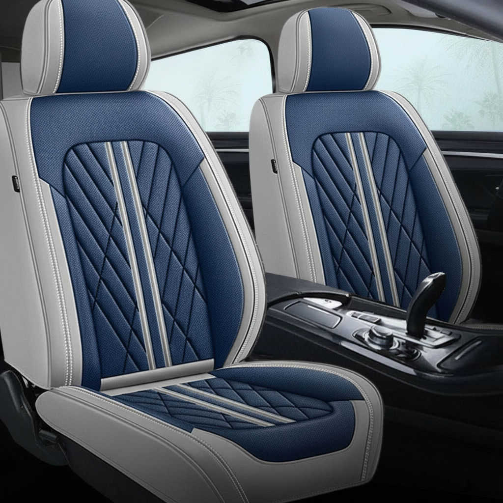 Ultra Car Seat Covers With Leather Design And Airbag Compatibility For Cars