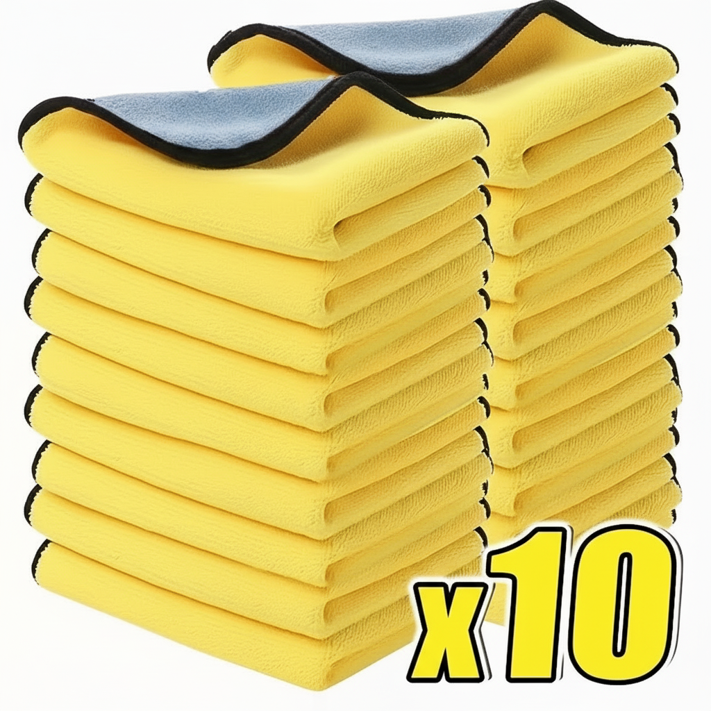 Thick Double Sided Microfiber Detailing Towels For Car Cleaning