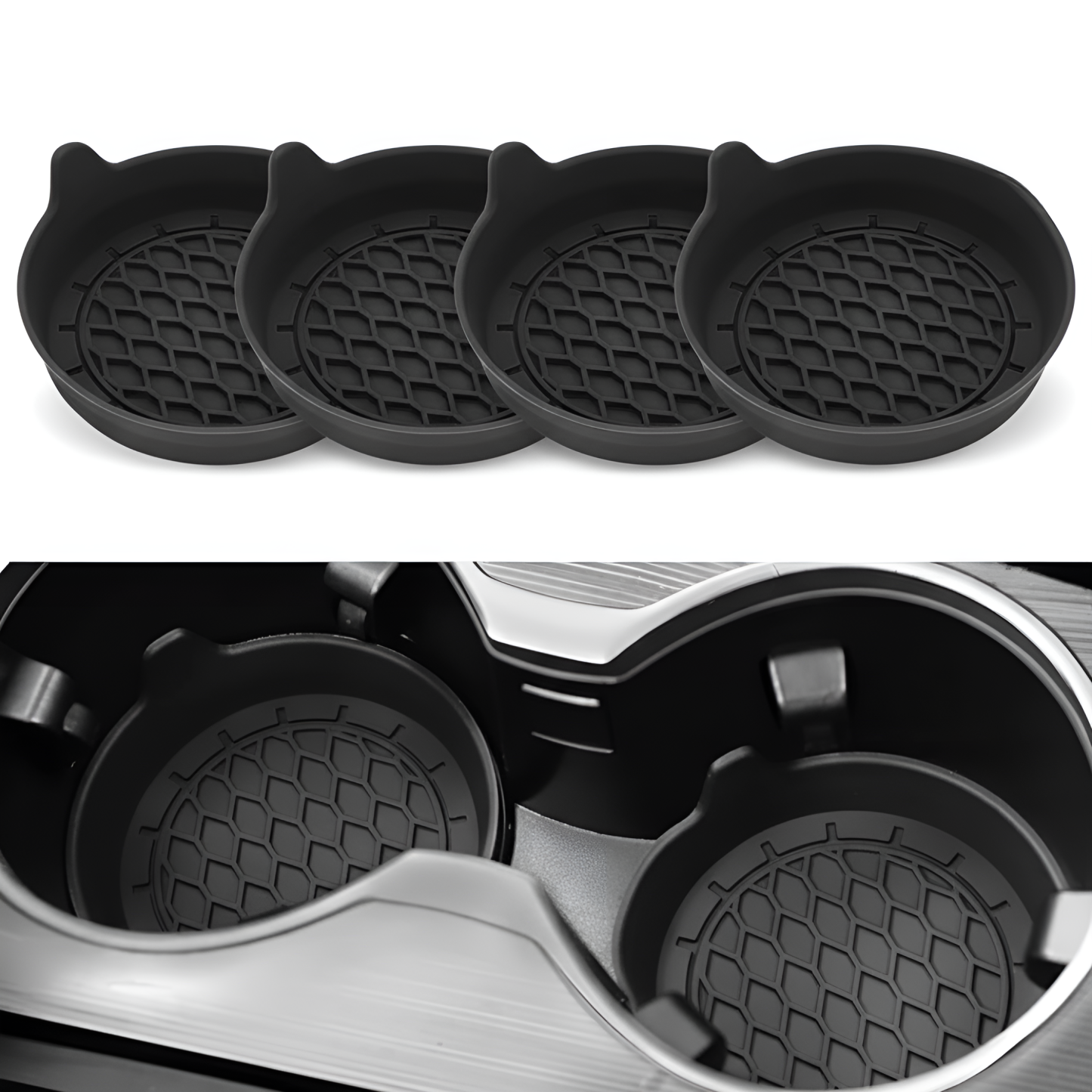 Pack of 4 Car Cup Holder Coaster
