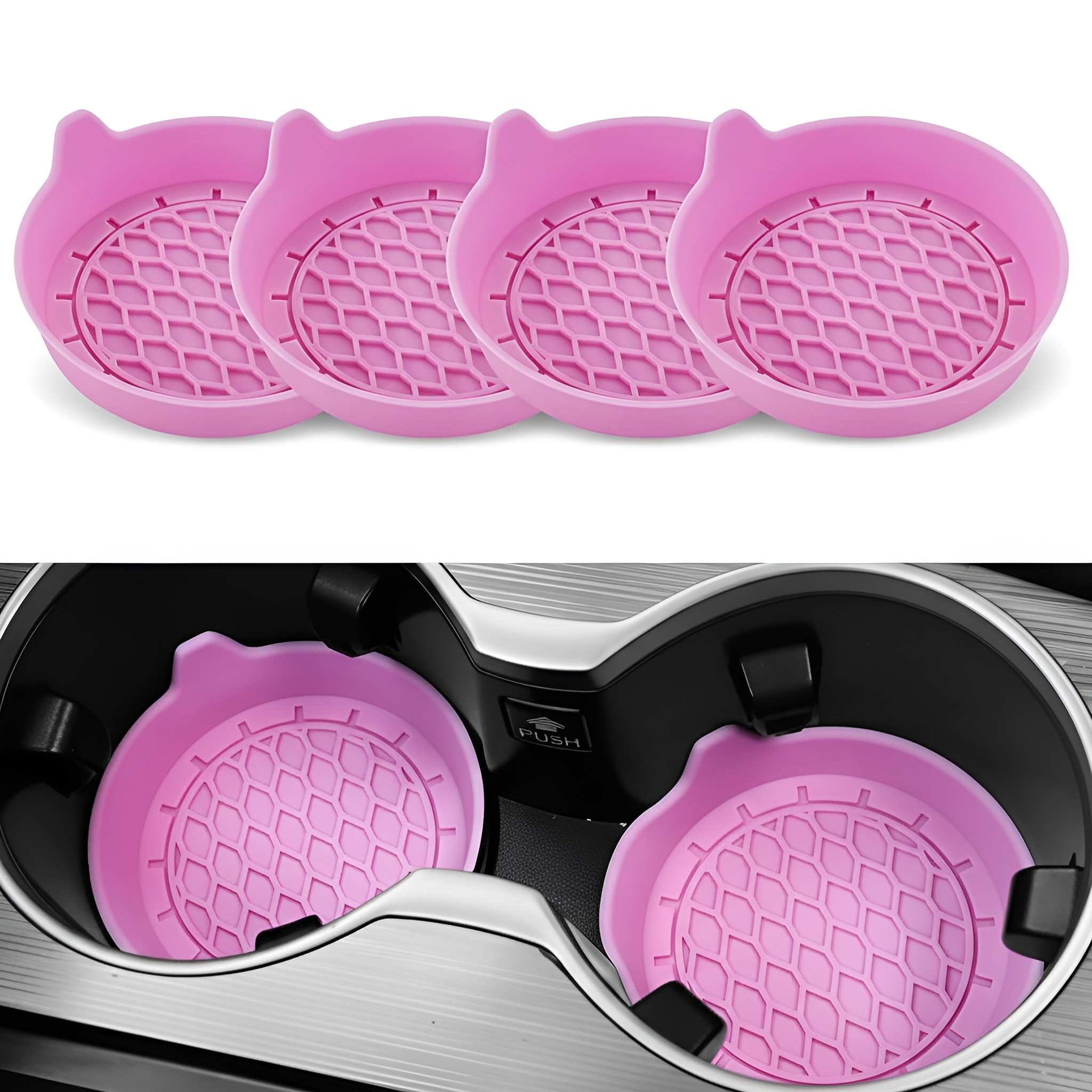 Pack of 4 Car Cup Holder Coaster