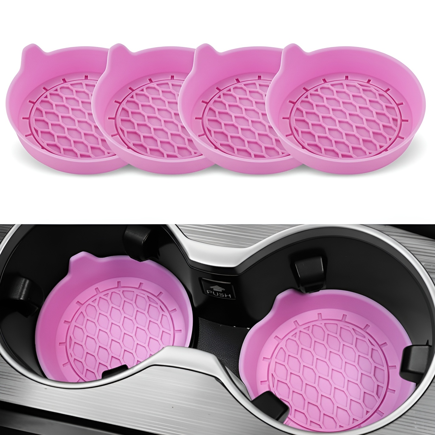 Pack of 4 Car Cup Holder Coaster