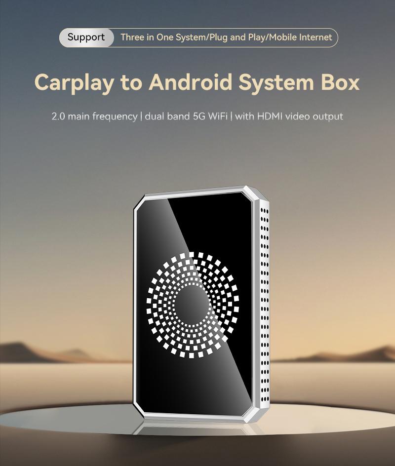 【ValentinesDay】Wireless Carplay Adapter for Factory Wired Carplay Vehicles,Supports Netflix/Youtube/TikTok APP to Play Vedio on a Car Screen  【Not support for Tesla & BMW】