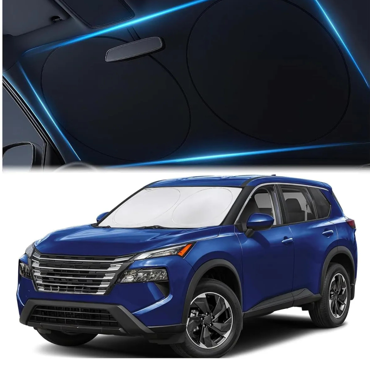 Reflective Foldable Sunshade For Tesla Model Car